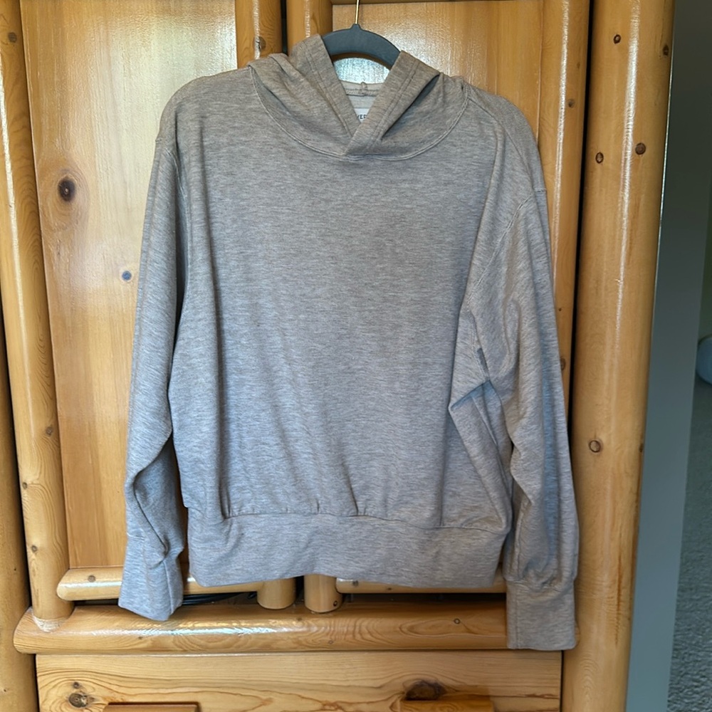 Evereve Light Gray Hooded Sweatshirt